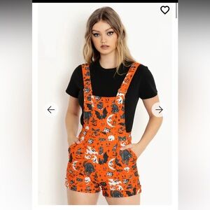 Black Milk Halloween Short Overalls